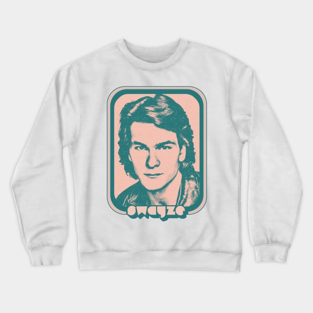 Patrick Swayze / Retro 80s Fan Aesthetic Design Crewneck Sweatshirt by DankFutura